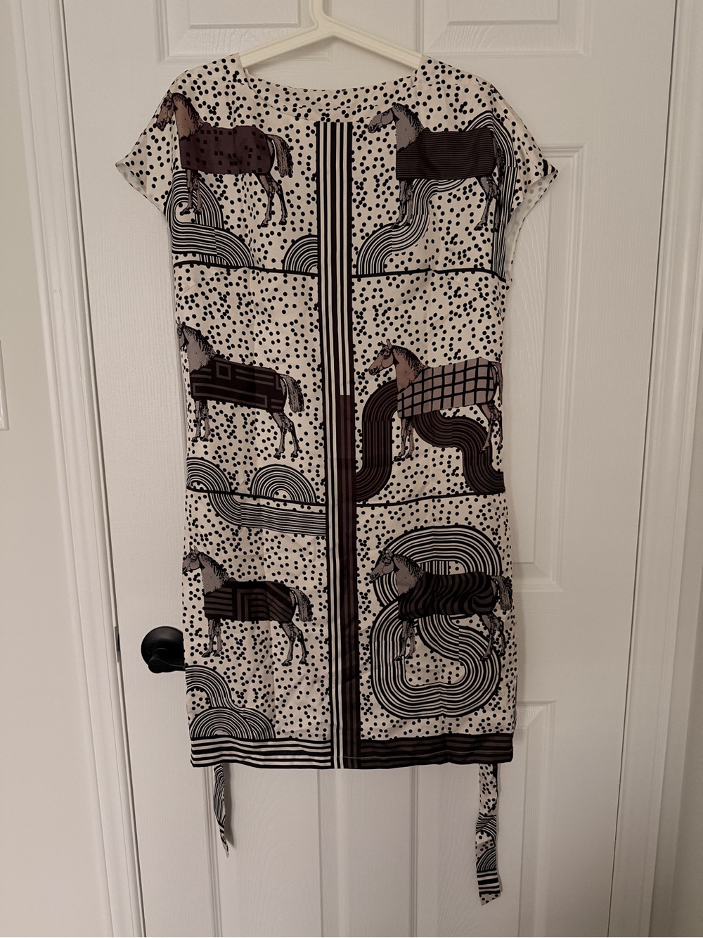 Hermes Silk Printed Shift Dress